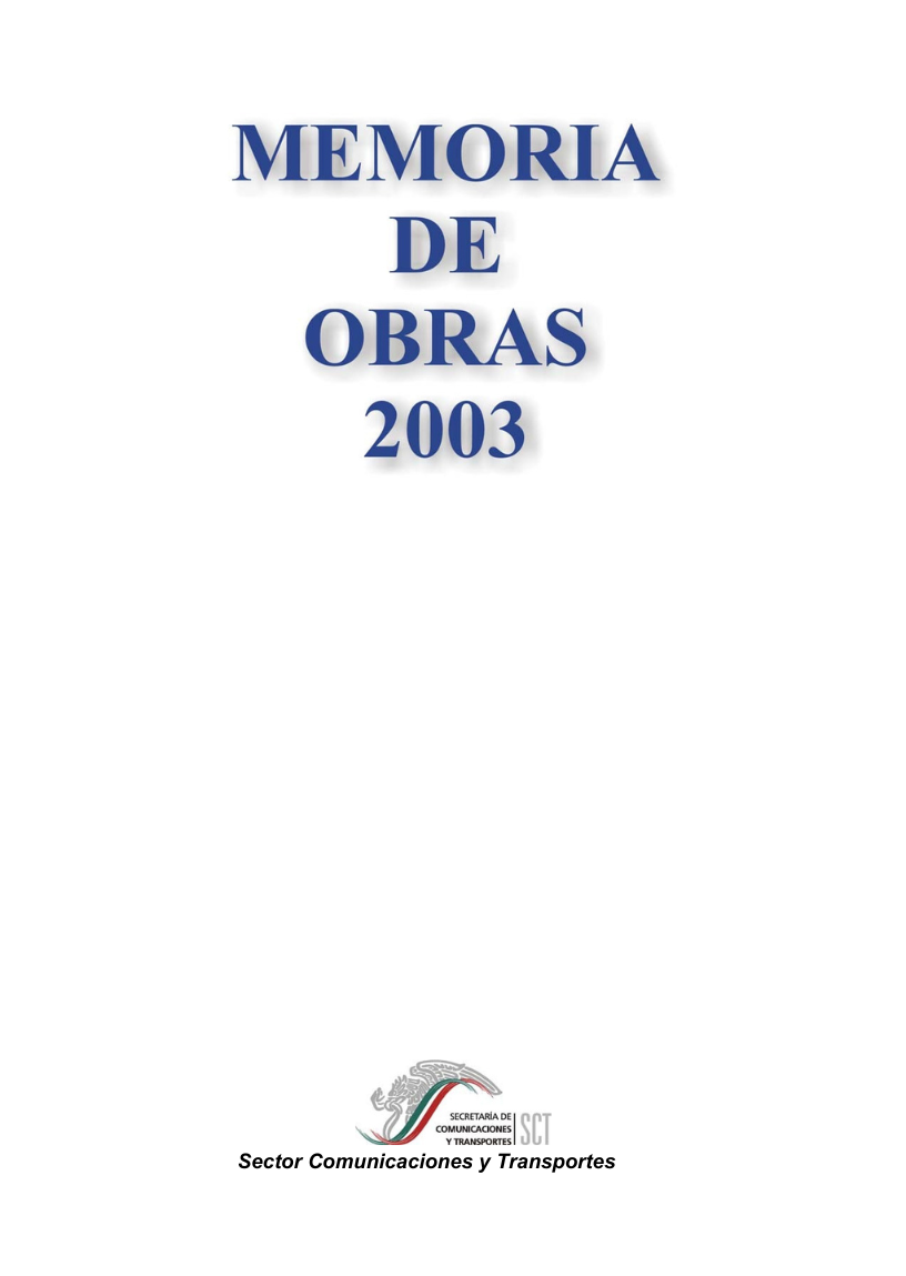 Memoria de Obras 2003