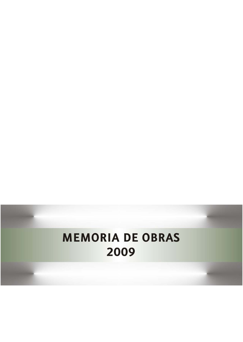 Memoria de Obras 2009
